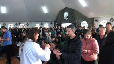 Campo Mendes â€“ Santa missa das 8 h marca recepÃ§Ã£o dos devotos 